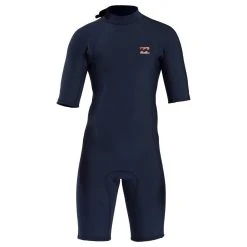 Billabong 2/2mm Boys Abso BZ Short Sleeve Spring Wetsuit In Military