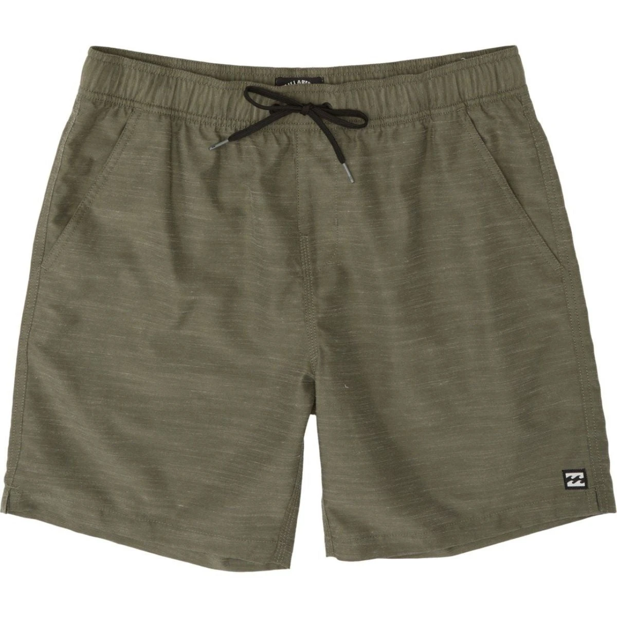 Billabong Boys All Day Slub Elastic Boardshort In Army