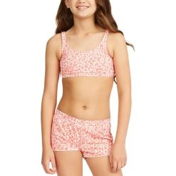 Billabong Girls Chase The Wild Swim Shorts In Just Peachy