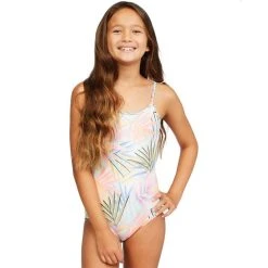 Billabong Girls Tropic Party One Piece In Multi
