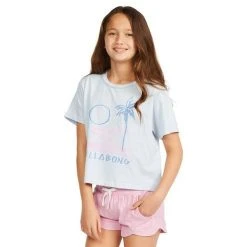 Billabong On The Beach Girls Tee In Rain Drop