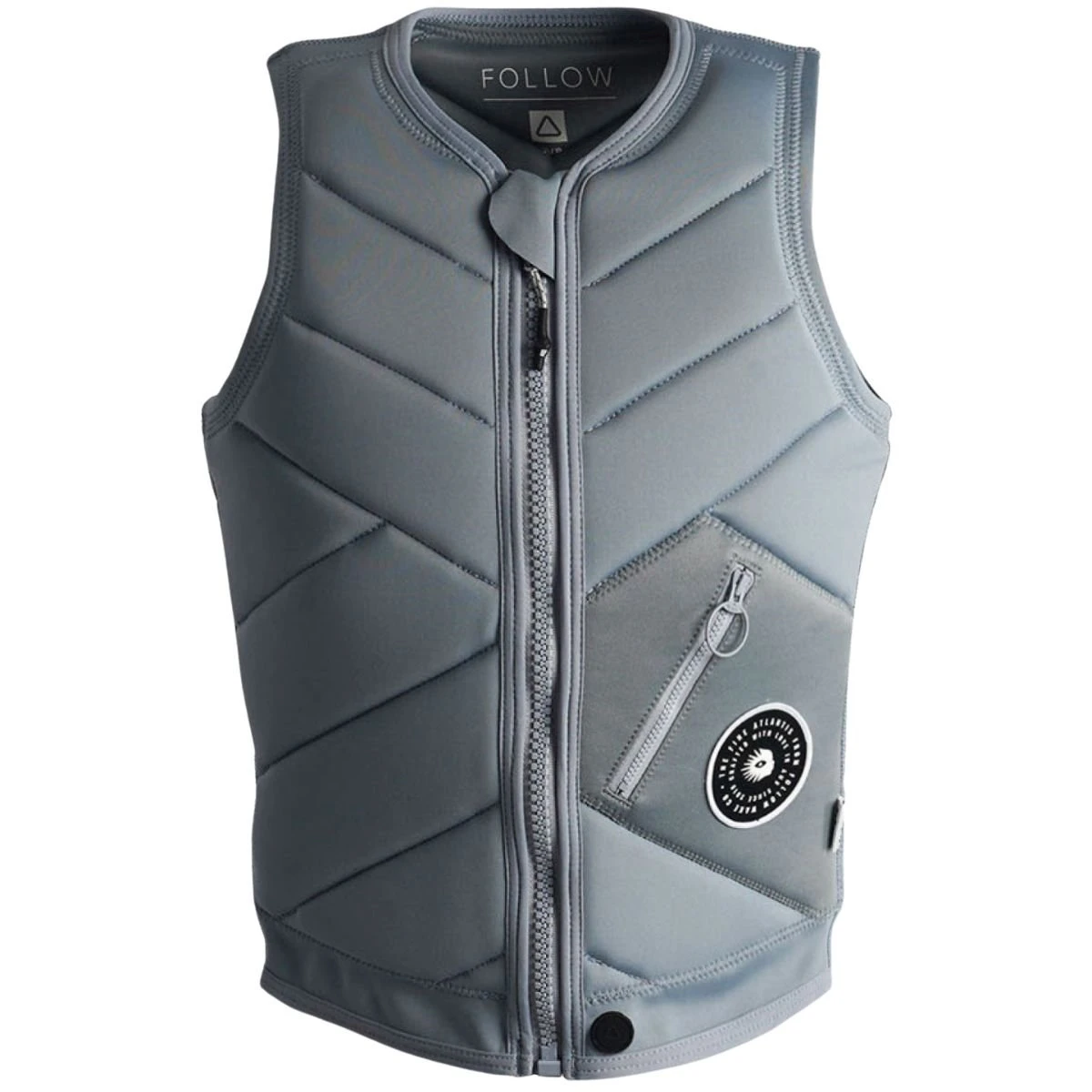 Follow Atlantis Ladies Comp Wake Vest In Ash/Blue