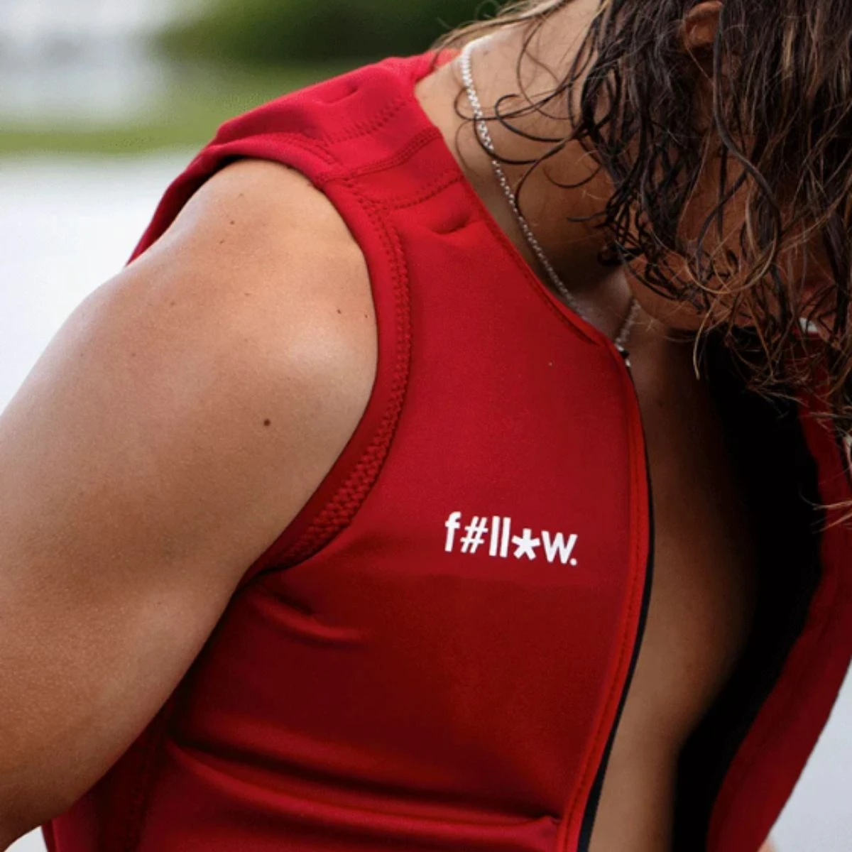 Follow F#*fed Comp Wake Vest In Red - Image 3