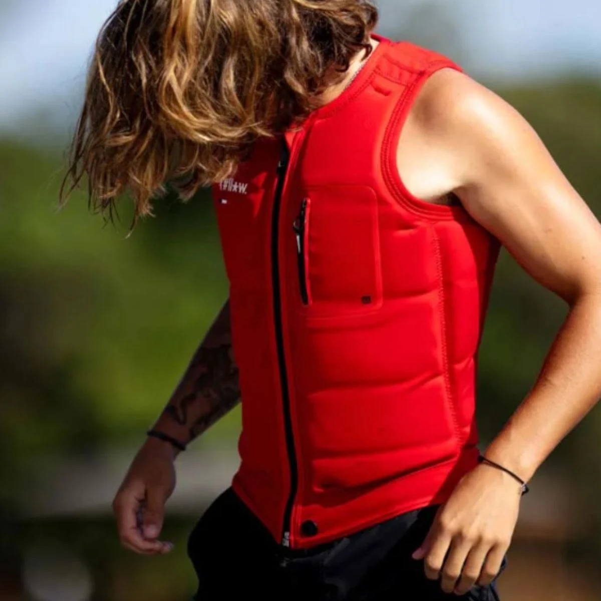 Follow F#*fed Comp Wake Vest In Red - Image 6