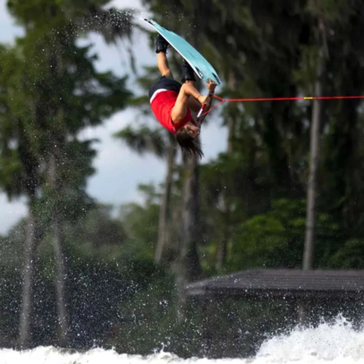 Follow F#*fed Comp Wake Vest In Red - Image 7