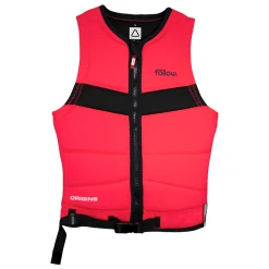 Follow Origin(s) Ladies Comp Wake Vest In Fluro Peach