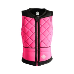 Follow Stow Comp Wake Vest In Black/Pink