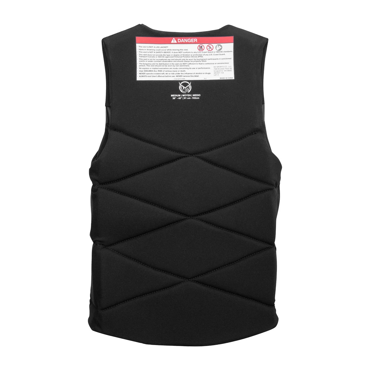 HO Sports HO Syndicate Rebel Comp Wake Vest In Black - Image 4