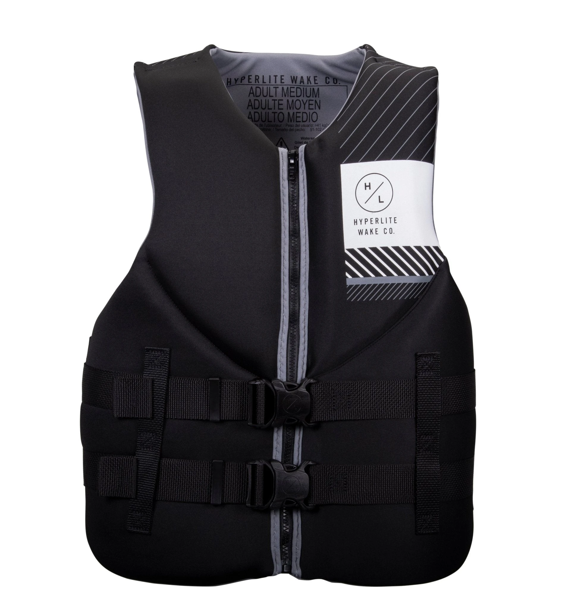 Hyperlite Indy CGA Life Jacket In Black / Grey