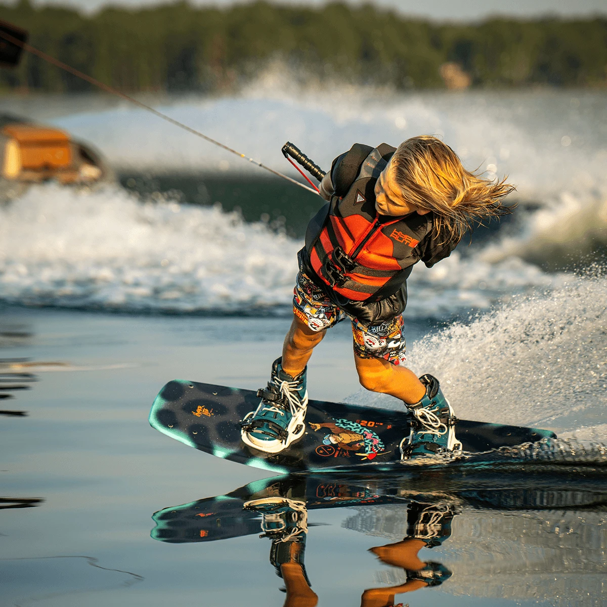 Hyperlite Murray Jr W/Remix Kids Wakeboard Package 2023 - Image 4