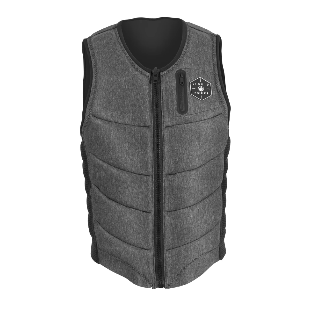 Liquid Force Squad Comp Wake Vest In Black/Grey - Image 2