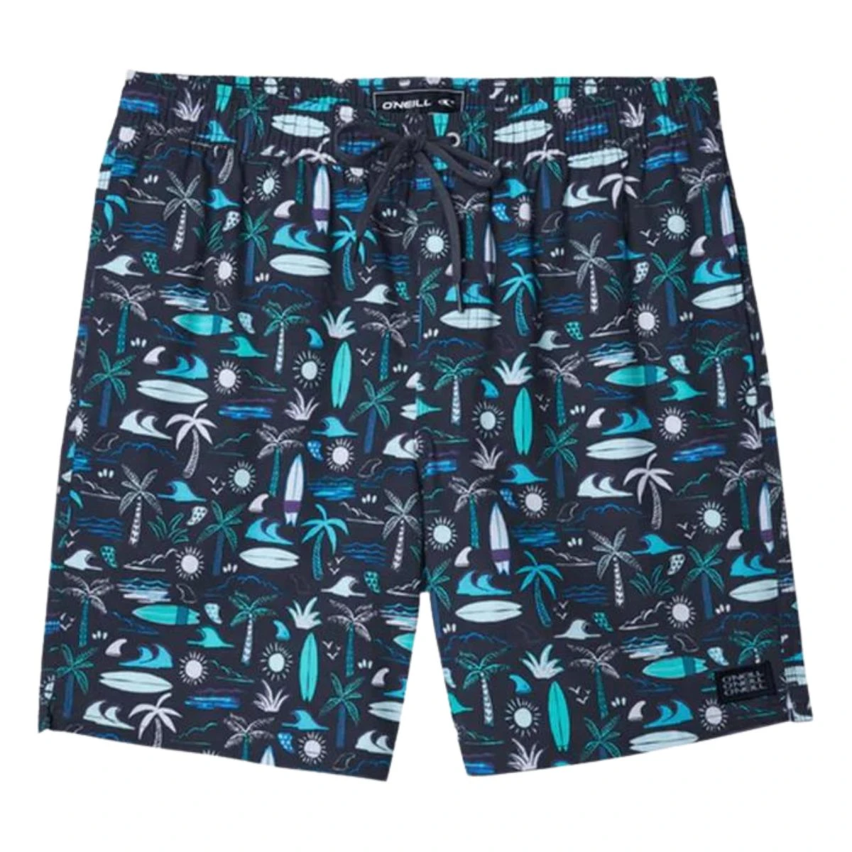 O'Neill Boys Mashup Volley Boardshorts In Graphite - Image 2