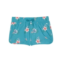 O'Neill Girls Lane Printed Stretch Boardshorts In Teal