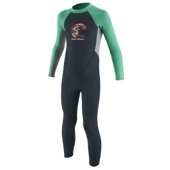 O'NEILL WETSUITS O'Neill Toddler Reactor-2 2mm BZ Full Wetsuit In Slate/Cool Grey/Seaglass