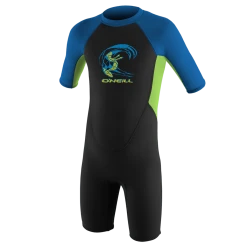 O'NEILL WETSUITS O'Neill Toddler Reactor-2 2mm BZ Spring Wetsuit In Black/Ocean/Slate