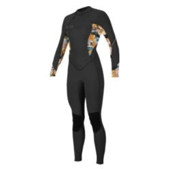 O'NEILL WETSUITS Oneill Women's Bahia 3/2mm Back Zip Full Wetsuit In Black And Demiflor