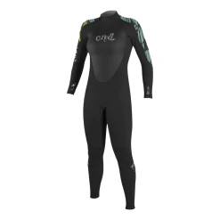 O'NEILL WETSUITS O'Neill Women's Epic 4/3 BZ Full Wetsuit In Black/Baylen