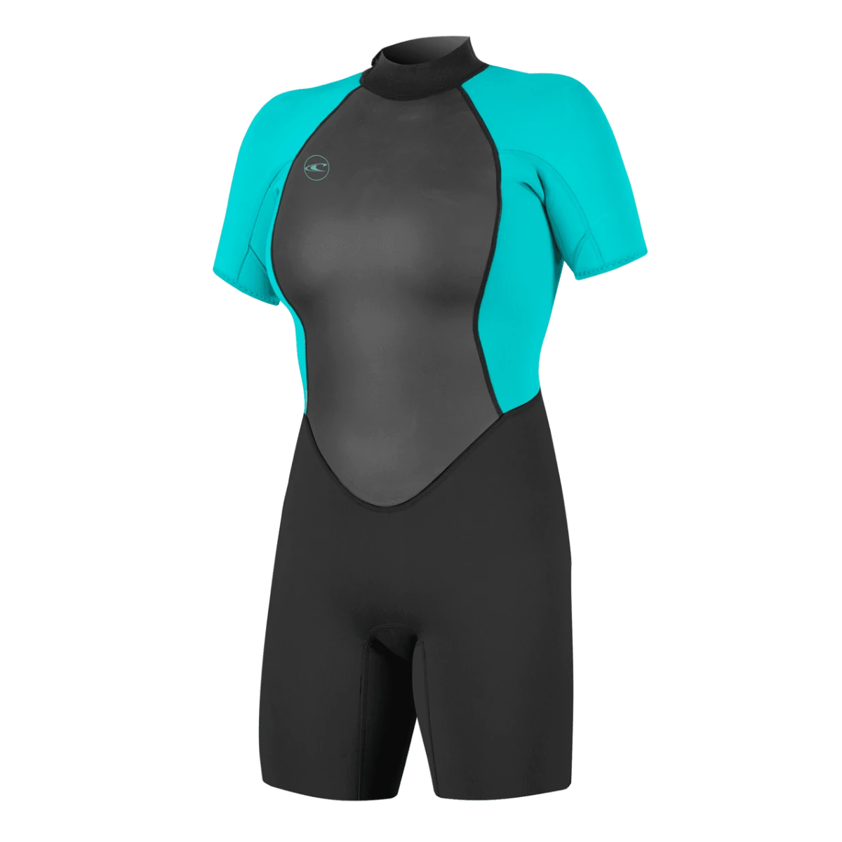 O'NEILL WETSUITS O'Neill Women's Reactor-2 2mm BZ SS Spring Wetsuit In Black/Aqua