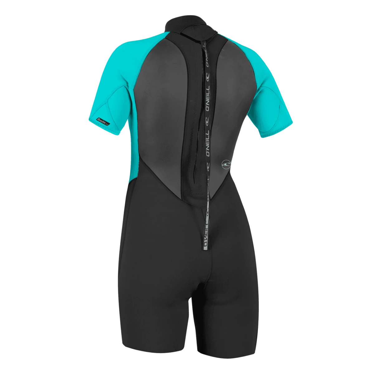 O'NEILL WETSUITS O'Neill Women's Reactor-2 2mm BZ SS Spring Wetsuit In Black/Aqua - Image 2