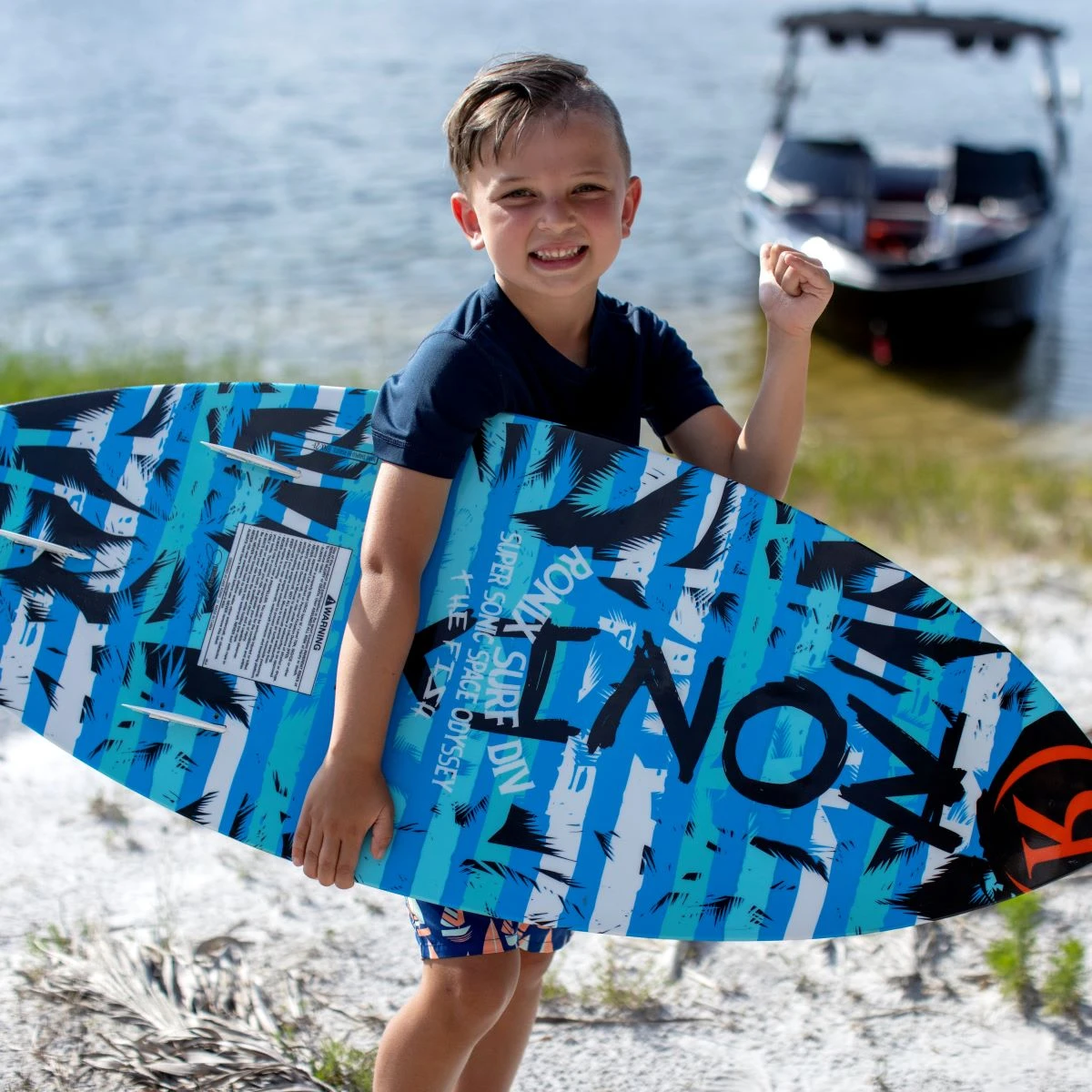 Ronix Kid's Super Sonic Space Odyssey Fish Wakesurf Board 2023 - Image 2