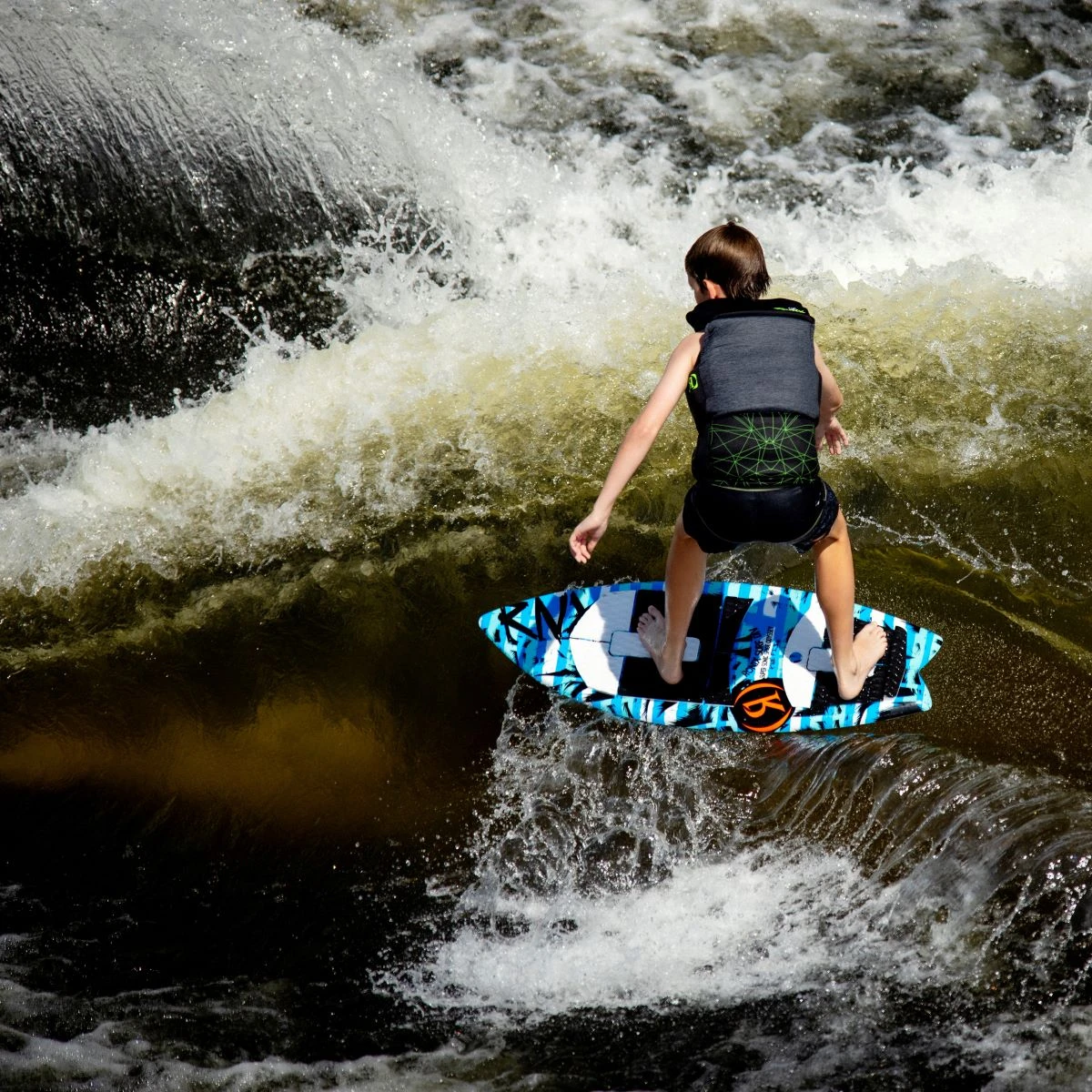 Ronix Kid's Super Sonic Space Odyssey Fish Wakesurf Board 2023 - Image 5